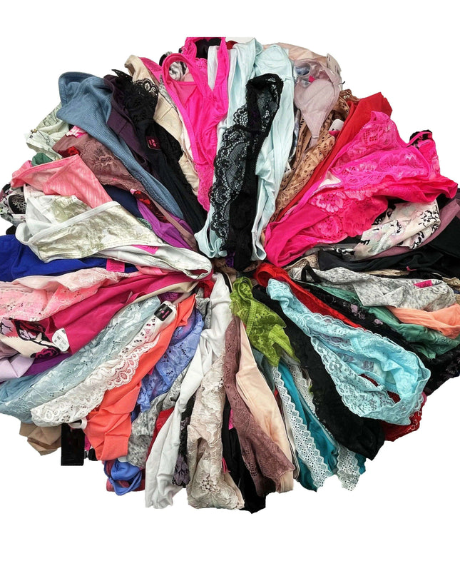 Assorted 10/20 Pack of Women's Thongs and G-Strings - Soft T-Back Underwear Collection