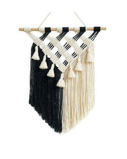 Bohemian Fringed Macrame Tapestry for Creative Home Décor