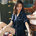 Trendy Summer Women's Lounge Set - Cozy Short Sleeve Top and Breezy Shorts