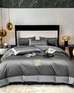 Grey / Twin size 3pcs / Flat Bed Sheet