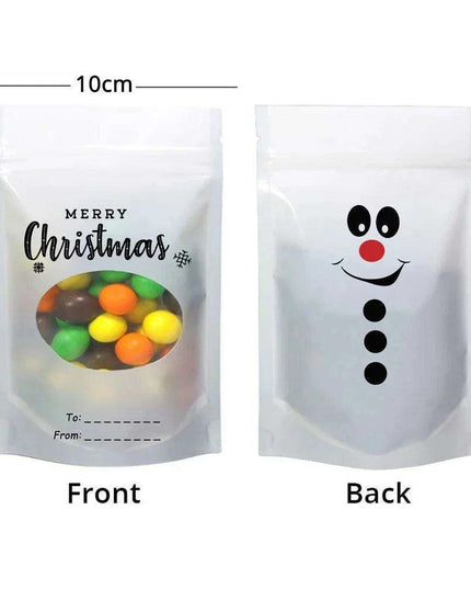Christmas Ziplock Gift Bags Set - 50 Festive Designs for Merry Holiday Gifting