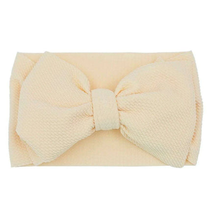 Chic Oversized Bow Turban Headband for Fashion-Forward Baby Girls