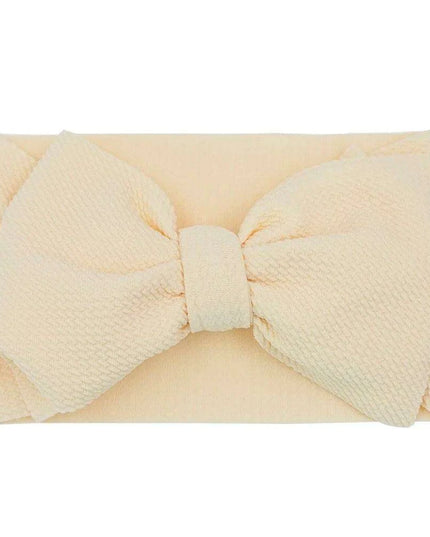 Chic Oversized Bow Turban Headband for Fashion-Forward Baby Girls