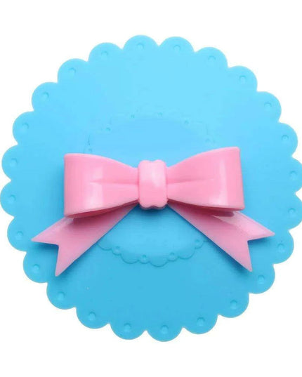 Charming Bowknot Silicone Cup Lid - Stylish and Secure Beverage Cover