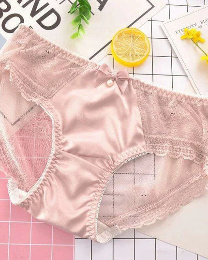 Whimsical Strawberry Ruffle Seamless Women's Underwear for Girls in Japanese Fashion