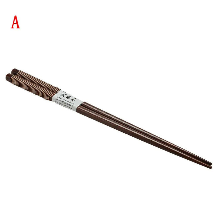 Retro-Style Japanese Wood Chopsticks Set - 6 Elegant Designs