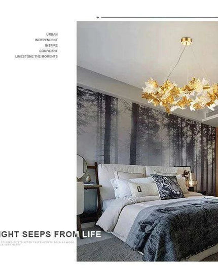 Luxurious Handcrafted Glass Chandelier with Copper Finish