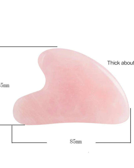 Premium Rose Quartz Fiberglass Facial Roller for Luxurious Skincare Experience