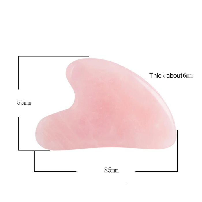 Premium Rose Quartz Fiberglass Facial Roller for Luxurious Skincare Experience
