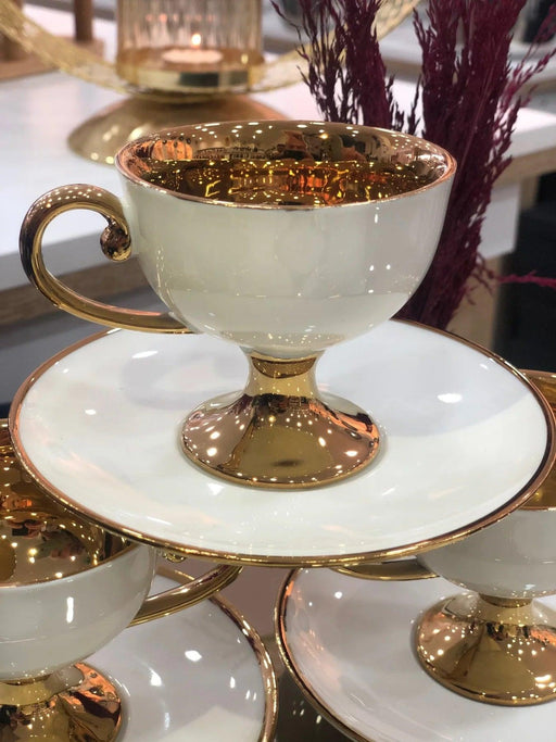 Elegant 12-Piece Classic Porcelain Tea and Coffee Set