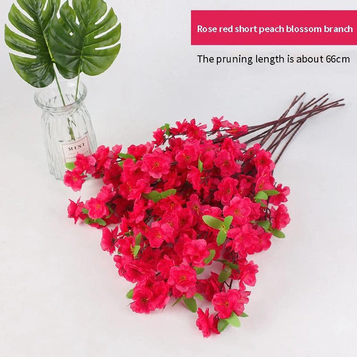 Silk Cherry Blossom Stems - 65CM & 125CM Faux Floral Arrangements for All-Season Home and Event Decor