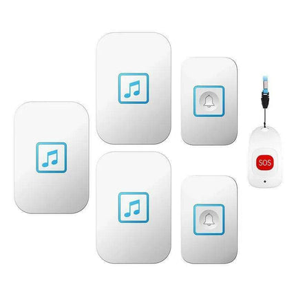 Advanced Wireless Doorbell System with Emergency Alert and Universal Plug Compatibility