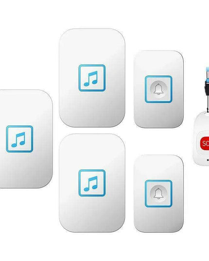 Advanced Wireless Doorbell System with Emergency Alert and Universal Plug Compatibility