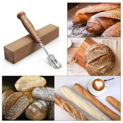 Professional Bread Scoring Kit with Protective Leather Case