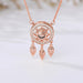 Personalized Dream Catcher Necklace - Meaningful Stainless Steel Gift for Friends with Custom Engraving
