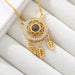 Personalized Dream Catcher Necklace - Meaningful Stainless Steel Gift for Friends with Custom Engraving
