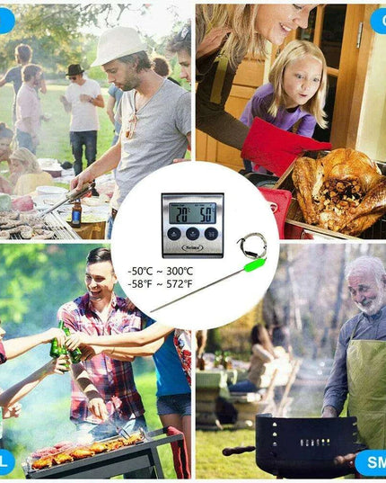 Precision Dual Probe Digital Meat Thermometer for BBQ and Baking Mastery