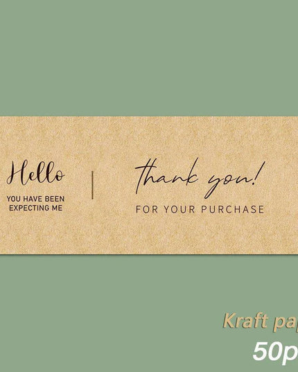 Charming "Nice To Meet You Too" Adhesive Thank You Seals - Pack of 20-50