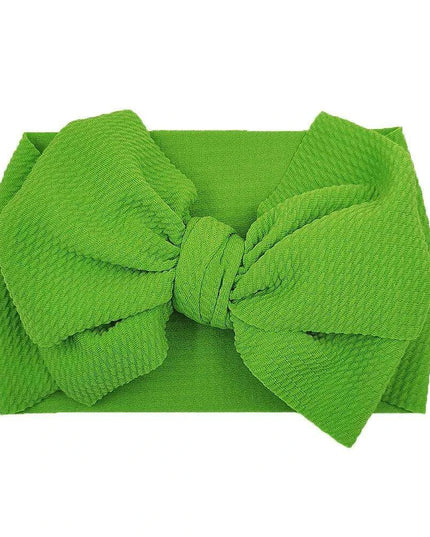 Chic Oversized Bow Turban Headband for Fashion-Forward Baby Girls