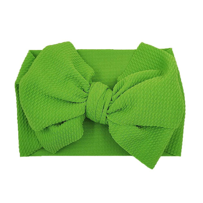 Chic Oversized Bow Turban Headband for Fashion-Forward Baby Girls