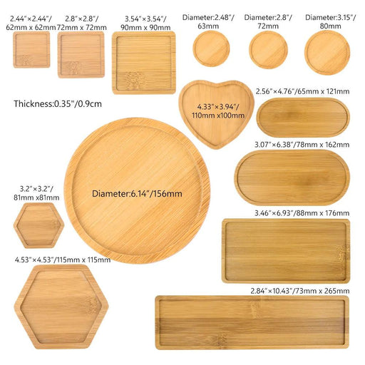 Bamboo Elegance: Rustic Multi-Functional Tray for Home Decor