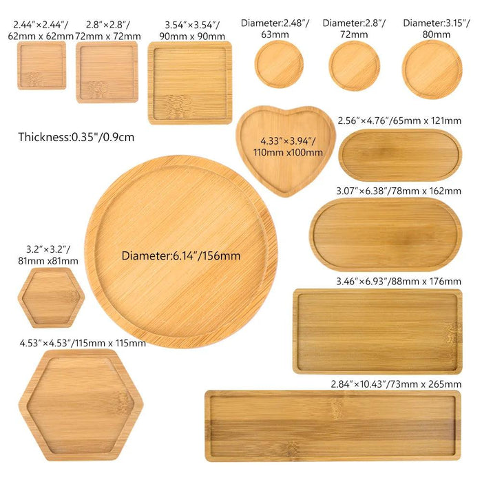 Bamboo Elegance: Rustic Multi-Functional Tray for Home Decor
