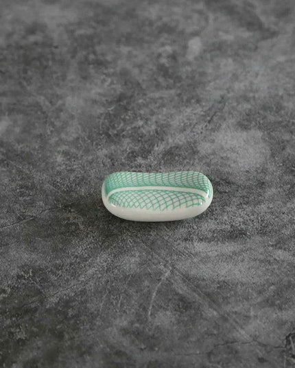 Elegant Square Ceramic Chopstick Holder - 1pc for Stylish Dining Experience