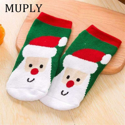 Festive & Snug: Holiday Cotton Socks for Babies