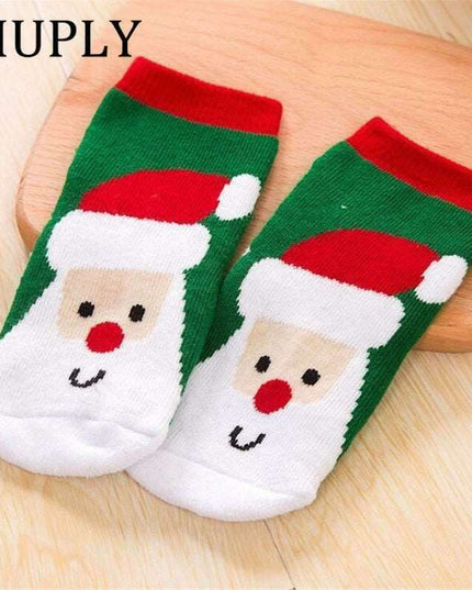 Festive & Snug: Holiday Cotton Socks for Babies