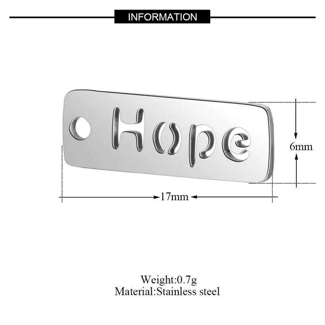 Inspirational 10-Pack Stainless Steel Charms for Creative Jewelry Making