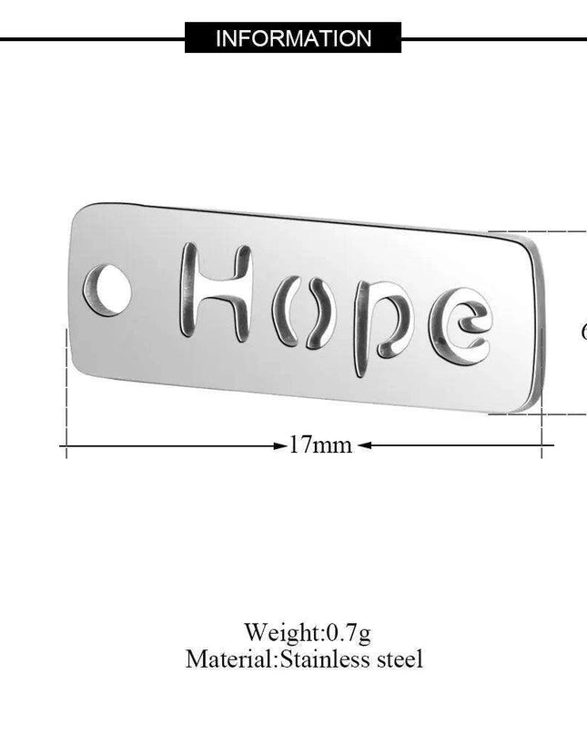 Inspirational 10-Pack Stainless Steel Charms for Creative Jewelry Making