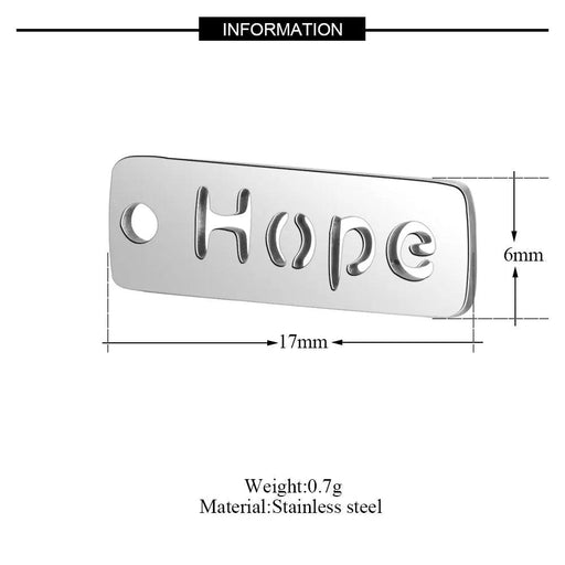 Inspirational 10-Pack Stainless Steel Charms for Creative Jewelry Making