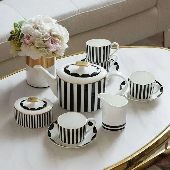 Sophisticated Ceramic Coffee Service Set - 11/15 Piece Collection for Elegant Gatherings and Thoughtful Gifts