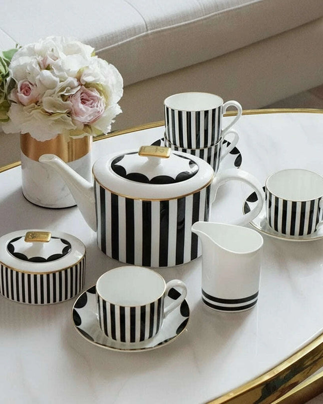 Sophisticated Ceramic Coffee Service Set - 11/15 Piece Collection for Elegant Gatherings and Thoughtful Gifts
