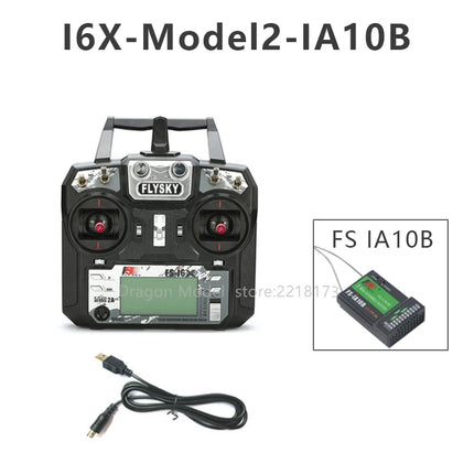 FLYSKY FS-I6X 2.4G 10CH Radio Transmitter with IA6B Receiver, AFHDS 2A