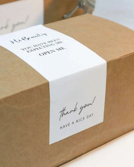 Charming "Nice To Meet You Too" Adhesive Thank You Seals - Pack of 20-50