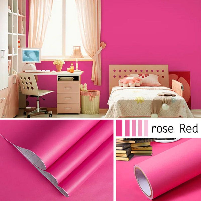 Waterproof Vinyl Self-Adhesive Wallpaper Roll - Customizable Peel and Stick Contact Paper