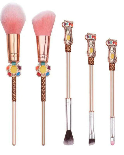 Infinity Gauntlet Beauty Brush Set - Marvel-Inspired Makeup Tools for Superhero Fans