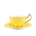 Opulent Charm: Delicate Bone China Tea and Coffee Set with 24K Gold Detail