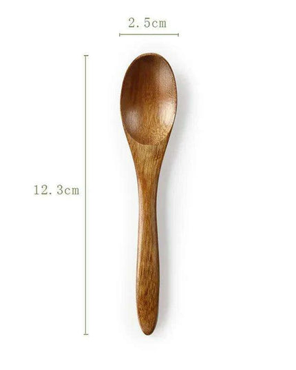 Handcrafted Eco-Friendly Japanese Wooden Spoon - Essential Tool for Soups, Rice, and Desserts