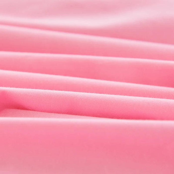Elegant Korean Princess Pink Lace Bow Cotton Bedding Ensemble for a Stylish Sanctuary
