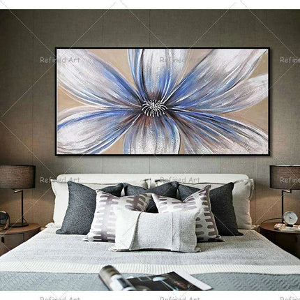 Floral Elegance: Customizable Hand-Painted Oil Canvas Art for Modern Home Decor
