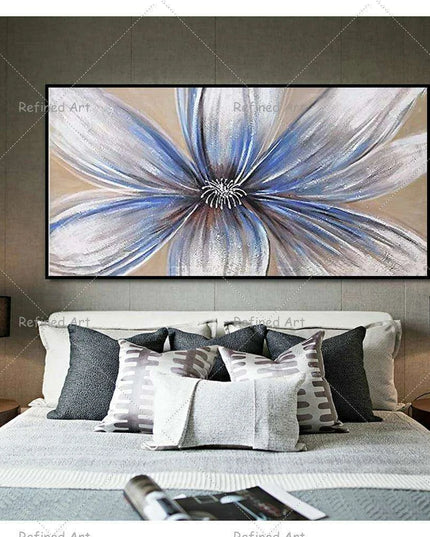 Floral Elegance: Customizable Hand-Painted Oil Canvas Art for Modern Home Decor