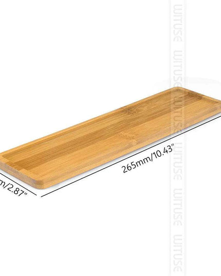 Bamboo Elegance: Rustic Multi-Functional Tray for Home Decor
