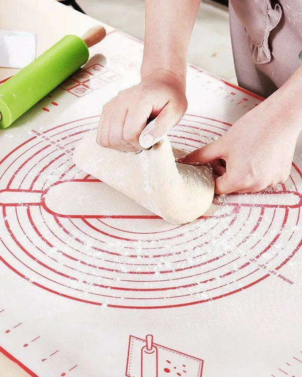 Versatile Silicone Baking Mat with Measurement Guide - Essential Tool for Effortless Cooking and Baking