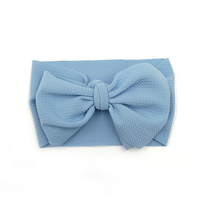 Chic Oversized Bow Turban Headband for Fashion-Forward Baby Girls