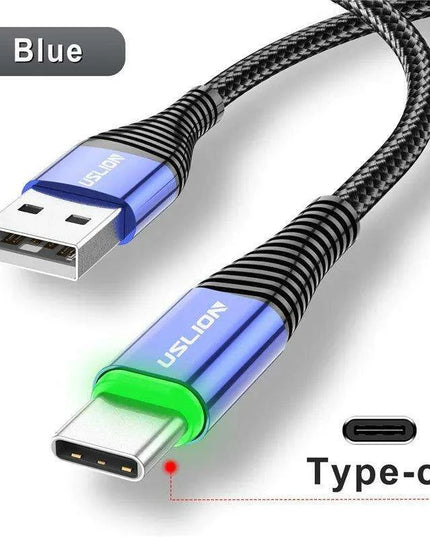 Lightning Speed 5A LED Micro USB Charging Cable - Stylish Data Sync with Illuminated Features