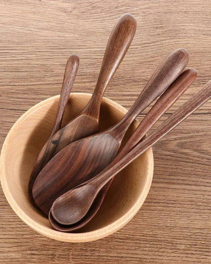 Elegant Black Walnut Spoon - Perfect for Desserts, Coffee, and Honey