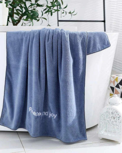 Extra-Large Coral Fleece Kids Bath Towel - Ultra-Soft Microfiber Comfort