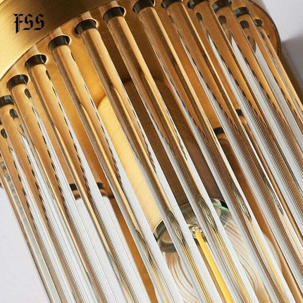 Elegant Crystal Wall Sconce - Modern Illumination for Home and Bath